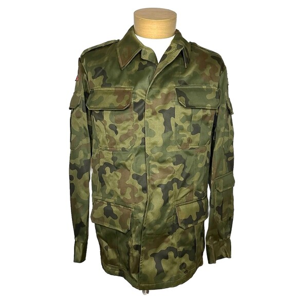 Polish Army Ex. 93 Camo Padded Field Jacket - Picture 1 of 7
